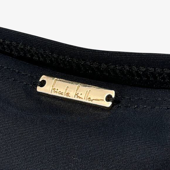 NWT NICOLE MILLER STUDIO Womens BIKINI SWIM BOTTOM Black Size 1X - Picture 4 of 4